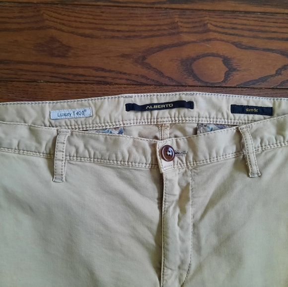 Alberto ROB DS Broken Twill Chino Pants, Slim Fit, size W33 L32, Beige colour - Picture 5 of 16